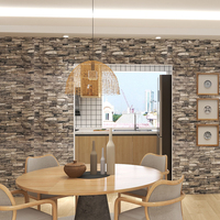 Décoration intérieure Chambre à coucher Auto-adhésif Géométrique Européen Imperméable Antistatique Papier peint mural 3D en mousse pour salle de sport