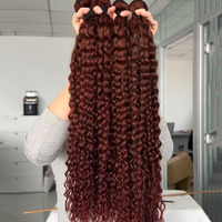 Extensiones de Cabello Humano Natural Negro Vietnamita Ondulado, Doble Trama, para Uso Diario