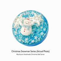 Série de balles sensorielles anti-stress en TPR écologiques, faites à la main, esthétiques et de qualité supérieure, thèmes Noël : Bonhomme de neige, Père Noël, Arbre