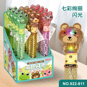 Cartoon <b>Bubble</b> Stick 12Pcs Light Up Plastic Toy For <b>Kids</b> Age 3+ - Product Image 4