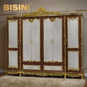 Ensemble de <span class=keywords><strong>table</strong></span> et de chaises de salle à manger rectangulaire extensible en bois sculpté classique royal français Bisini, ensemble exclusif en acajou massif fait à la main - Product Image 5