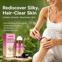 Minyak Cyperus Rotundus Alami Label Pribadi 100% Murni Cold Pressed Serum Setelah Penghilang Rambut Setelah Bercukur Penghilang Rambut Grosir
