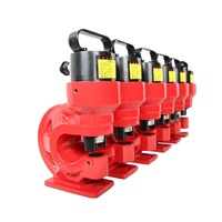 Offre Spéciale Mini 30 tonnes CH-60 jeu de perforateurs de barre omnibus hydraulique pour plaque d'aluminium en cuivre de 10mm avec 4 matrices