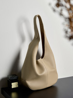 Bolso de Hombro de Cuero Genuino Personalizado Nuevo del Fabricante, con Diseño Simple, Gran Capacidad, Estilo Minimalista