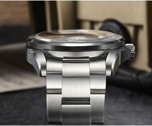 นาฬิกาข้อมือผู้ชายสไตล์วินเทจย้อนยุคคลาสสิกสีบรอนซ์โบราณ ขนาด 39 มม. ระบบอัตโนมัติ NH35 ตัวเรือนสแตนเลสสตีล 316L ผลิตในญี่ปุ่น ราคาโรงงาน มีจำหน่าย - Product Image 6