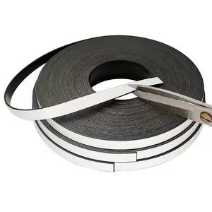 Strip pita magnetik karet Pvc tipis sangat kuat fleksibel dengan perekat belakang 3m