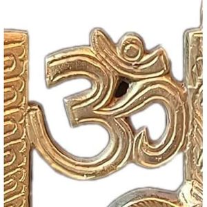 Laiton Ganesha Idol Tenture murale Statue Art Déco Design pour bureau ou décoration intérieure pour porte ou cadeau - Product Image 1