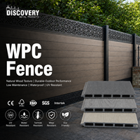 New <strong>Best</strong> Price Garden Wall Cladding 8FT Co-Extrusion Wood Plastic WPC Composite Fencing with Aluminum <strong>Fence</strong> Post for Garden Wall