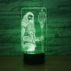 <span class=keywords><strong>Gran</strong></span> Gennie LED 3D ilusión lámpara USB 7 CAMBIO DE Color figura táctil 3D luz nocturna estado de ánimo novedad lámpara regalos de vacaciones - Product Image 2
