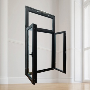 Hurricane Proof Wind Resistant Double Glass <strong>windows</strong> Aluminum Outward Swing Casement <strong>Window</strong> House <strong>Window</strong> - Product Image 6