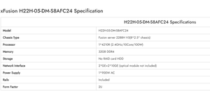 เซิร์ฟเวอร์ Xfusion Fusionserver 2288h V5 รุ่น H22h-05-dm-s8afc24, 1x4210r 2.4GHz/10c, แรม 32GB DDR4, 2x10GE+2xGE H22h-05-dm-s8afc24 - Product Image 4