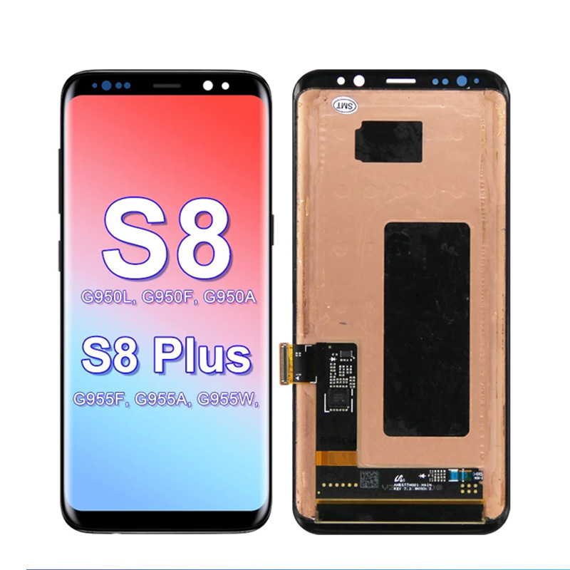 100% новый оригинальный экран для Samsung Galaxy S8 G950 G950F S8 Plus G955 ЖК-дисплей с рамкой сенсорный экран дигитайзер Запасные части