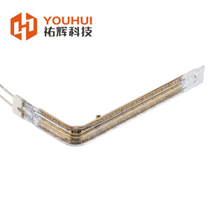 Lampe chauffante infrarouge en quartz Youhui en forme de L, tube 8x1811x315x33mm, en aluminium, pour four industriel à infrarouge lointain - Product Image 3