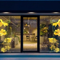 Feuilles de film LED P6 pleine couleur VIOS pour intérieur/extérieur avec 90 % de transparence, adhérence à l'eau, garantie 5 ans