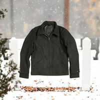 Veste en cuir véritable pour homme, style streetwear, nouvelle conception, épaisse, hiver, fermeture éclair, cuir de vache givré, noir, vente en gros personnalisée