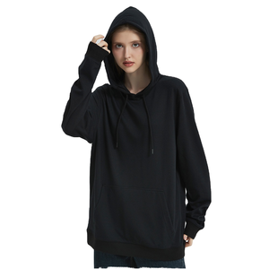Sweat à capuche oversize en molleton 100 % coton pour homme avec poches – Écologique, idéal pour l'hiver – Vente en gros Streetwear - Product Image 2