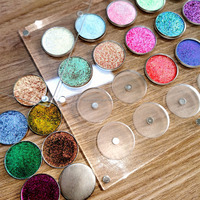 Palette de fards à paupières personnalisée, maquillage cosmétique, haute pigmentation, acrylique transparent, duochrome, multichrome, métallique, mat, scintillant
