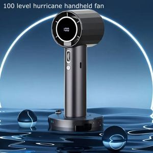 Ventilador de Bolsillo Portátil de Alta Velocidad con Motor de Dron, 100 Niveles de Viento Fuerte, con Pantalla LED para Viajes y Actividades al Aire Libre - Product Image 3