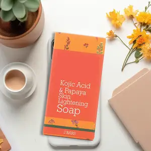 Private Label Papaya Soap And Whitening Bamboo Charcoal Handmade Soap Top Quality Bath Kojic Acid Soap
