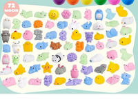Ensemble de jouets moelleux Kawaii Mochi, mini animaux, fruits, océan, jouets à presser en TPR, jouets anti-stress, cadeaux de fête, cadeaux d'anniversaire pour enfants, boîte cadeau