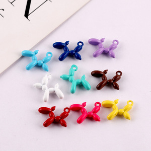 Colorful <b>Balloon</b> Dog Charm Pendant DIY Jewelry Accessories For Bag Charms Unisex Fashion Pendants Animal Shape Yiwu Origin - Product Image 1