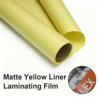 Film de plastification à froid avec support de protection jaune, décollement propre sans résidus pour la plastification d'œuvres d'art en intérieur