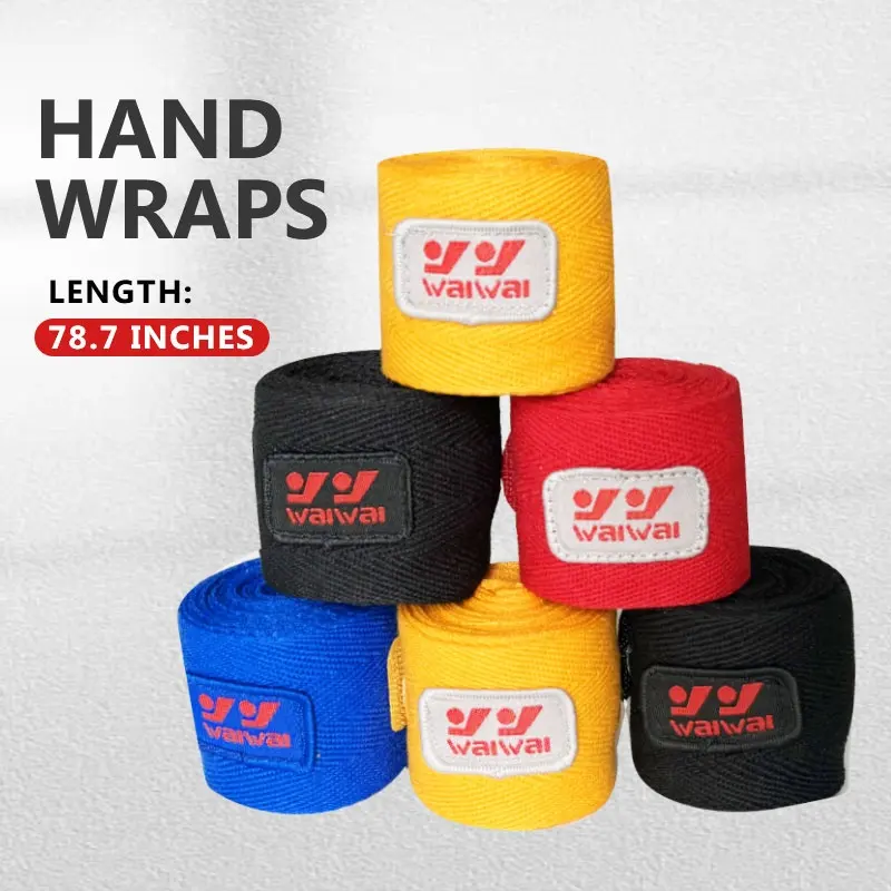 Boxing Hand Wraps Wrist Straps Training Bandages Fitness Safety Cotton Kick Boxing Bandages for Hands