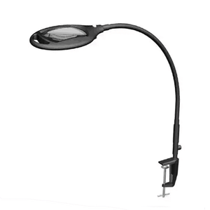 โคมไฟตั้งโต๊ะแบบหนีบ LED คอห่านปรับได้ 6.5w พร้อมแว่นขยาย สำหรับอ่านหนังสือ งานฝีมือ การเรียน และทำเล็บ - Product Image 1