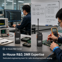 Radio DMR portable XUNLIBAO numérique et analogique double mode OEM ODM avec logo personnalisé D810 pour la construction, la sécurité et les entreprises