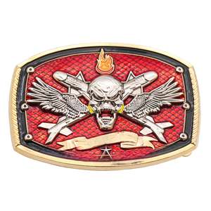 Hebillas de Metal de Aleación Personalizadas, Bronce Antiguo, Logotipo Personalizado, Hebilla de Cinturón de Moda Duradera con Diseño de Vaquero Occidental en 3D - Product Image 2