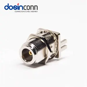 High Quality Edge Mount N Type Connector Straight Female Bulkhead Receptacle