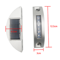 Réflecteur solaire en aluminium à LED pour marquage routier, marqueurs de voie, balise solaire pour allée