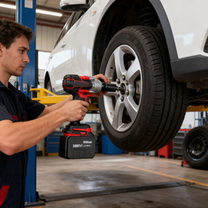 Large Torque Brushless Wrench 21V Lithium <b>Battery</b> DIY Charging Impact Feature for Auto Repair Industrial Scaffolding 21V Lithium - Product Image 5