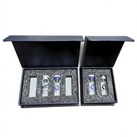 Boîte cadeau de luxe personnalisée, nouveau design populaire, fermeture magnétique, 2 flacons, 4 flacons, emballage de flacons de peptides avec insert en mousse