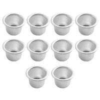 Accueil Mini bougie dorée tasse bougeoir support bougie protecteur goutte à goutte dispositif aluminium tasse pour empêcher la cire