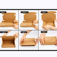 Boîte pliable en carton ondulé avec logo personnalisé, PPWR-Oriented, écologique, recyclable, pour chaussettes, vêtements, accessoires, taille personnalisée, UV