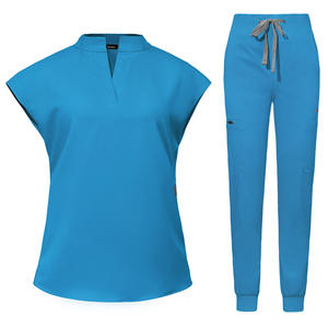 Conjuntos de Uniformes Médicos Elásticos de Manga Corta Unisex, Modelo Jinteng 42051, para Uso en Hospitales, Salones de Belleza y Quirófanos, Disponibles en Stock - Product Image 6