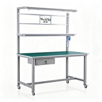 Banc de travail antistatique personnalisé Weizhi pour atelier, table de travail pour ligne d'assemblage, bancone da lavoro