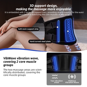 Compresse chaude taille dos Vibration masseur soutien à domicile ceinture de Massage lombaire pour le corps - Product Image 2