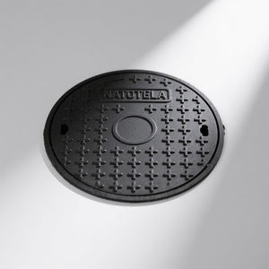 주철 맨홀 커버 및 프레임, 둥근 정원 마당 정화조 뚜껑 진입로 용 매입형 하수 커버 - Product Image 4