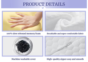Cuscino Cervicale da Viaggio Personalizzato in Memory Foam Pieghevole per Aereo e Auto - Product Image 5