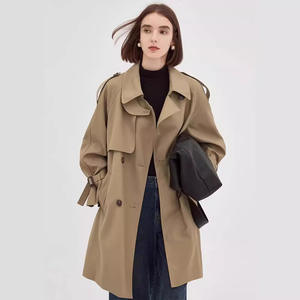 <span class=keywords><strong>Trench</strong></span> Coat pour <span class=keywords><strong>femme</strong></span> <span class=keywords><strong>mi</strong></span>-<span class=keywords><strong>long</strong></span> haut de gamme nouveau printemps automne - Product Image 1