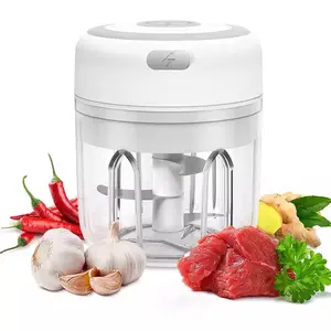 100/250ml Mini Usb Wireless Electric Garlic Masher Chili Mincer Grinder Kitchen Tools Vegetable Food Press Meat Chopper