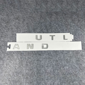 Phụ tùng xe hơi mui xe Biểu tượng logo nắp ca-pô huy hiệu Sticker ABS bạc đen bóng kết thúc bảo vệ tương thích Mitsubishi Outlander - Product Image 6