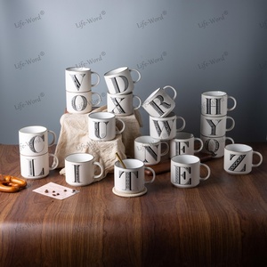 Life-Word Venta al por mayor Café Eslogan Tazas de cerámica Porcelana Drinkware <span class=keywords><strong>con</strong></span> Coffee Is My Love Language Prints - Product Image 6