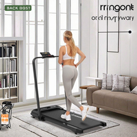 Cinta de correr plegable eléctrica de precio al por mayor de fábrica de China 2.5HP Motor pantalla LED almohadilla portátil para caminar para gimnasio en casa Fitness