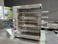 Rôtissoires à poulet verticales au gaz en acier inoxydable / Machine à griller au gaz pour restaurant commercial Four à rôtir le poulet