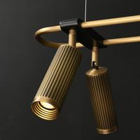 Lampe suspendue en cuivre massif BusterPunch, style moderne et épuré, idéale pour bar, comptoir, café, salle d'événements, réception, salle à manger, table longue (similaire au modèle britannique)