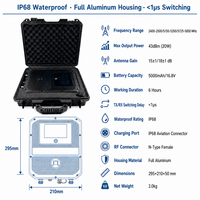 Amplificateur de puissance RF tri-bande ROC-6 20W 43dBm 2.4G 5.2G 5.8G avec commutation TX/RX micro-seconde et faible latence, connecteur N femelle