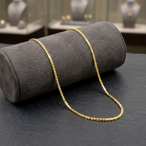 Wholesale 14K 18K 24K Micron Gold Plated Serpentine Chain <b>Necklaces</b>, S-Link Chain <b>Necklaces</b>, Modern Chain Design, <b>Fashion</b> Chains - Product Image 6